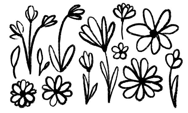 simple flower drawings